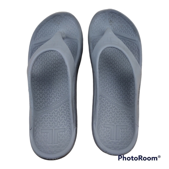 Telic Energy Dolphin Gray Waterproof Thong Slip On Flip Flops - Picture 5 of 16